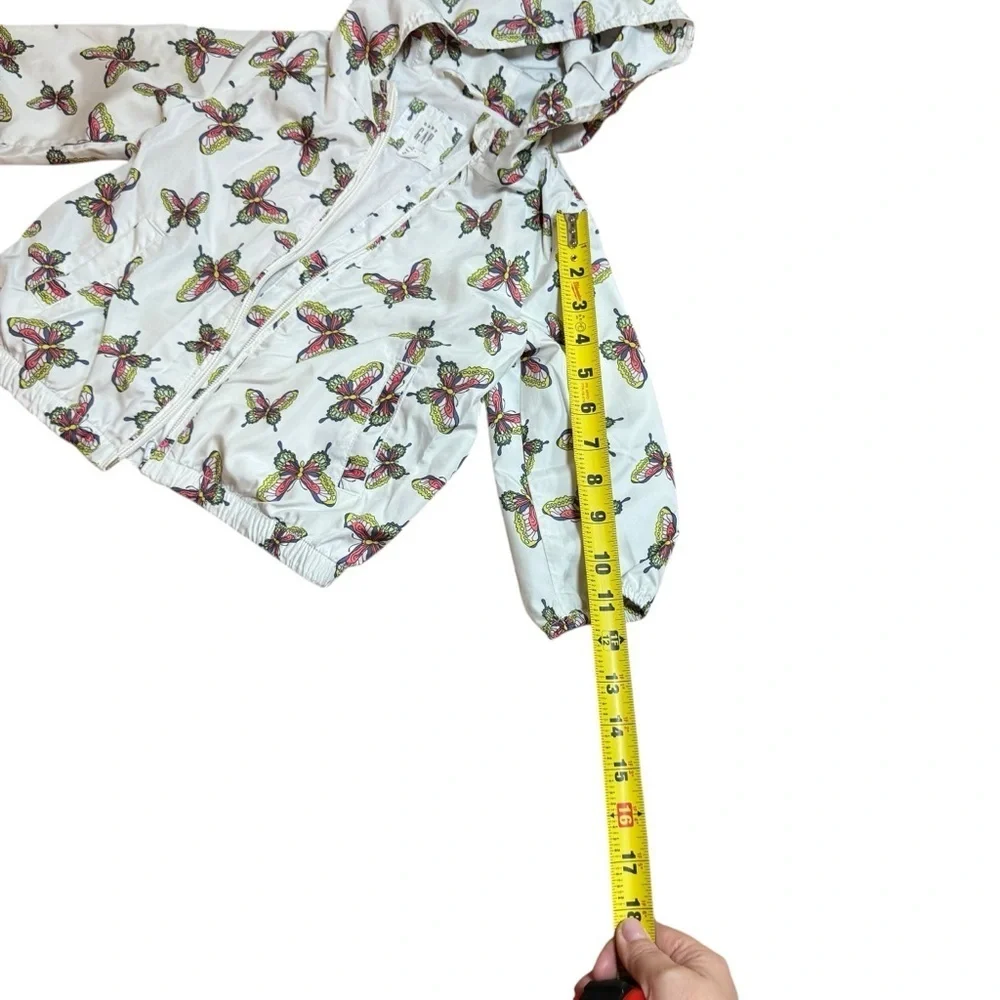 GAP| Kids/Toddler Butterfly Hooded Raincoat/Windbreaker Jacket- Size 2 years